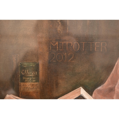 334 - Michael Potter - Portrait of Prof P B Morice of Southampton University, oil on canvas, dated 2012, 1... 