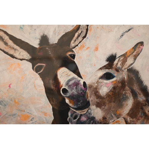 344 - Charlotte Gerrard - 'Selfie' and 'Donkey love', two limited edition giclee prints, pencil signed, 58... 