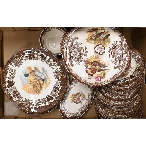 365 - A Pallisy (Royal Worcester Group) pottery dinner/tea service, printed with the Game Series (2 boxes)