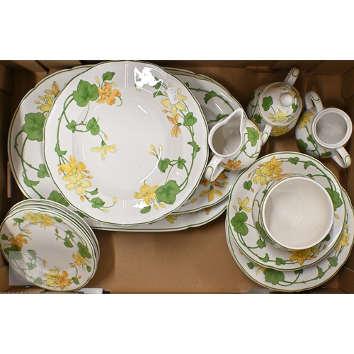 366 - A Villeroy & Boch 'Geranium' dinner/coffee part service (2 boxes)