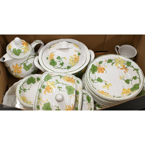 366 - A Villeroy & Boch 'Geranium' dinner/coffee part service (2 boxes)