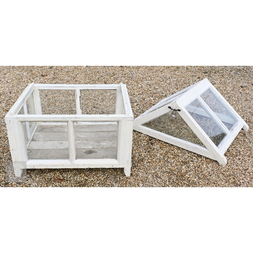 4 - A Victorian style glazed-in cold frame in the form of a greenhouse