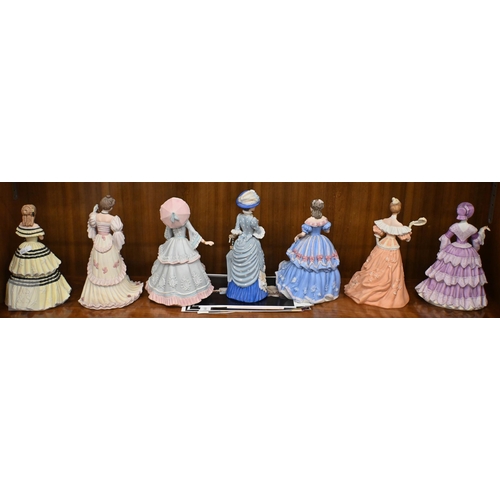 403 - A scarce Royal Doulton figure 'Dawn' HN1858 repaired to/w eleven other Doulton ladies 2 a/f and seve... 