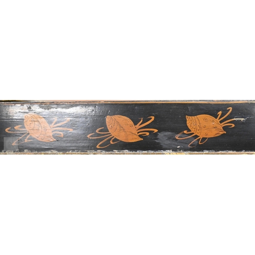 462 - An Asian square lacquered tray decorated with ducks, 54 cm