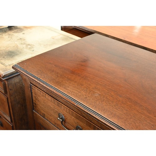 227 - A good quality reproduction mahogany sideboard with three drawers over fielded panelled cupboard doo... 