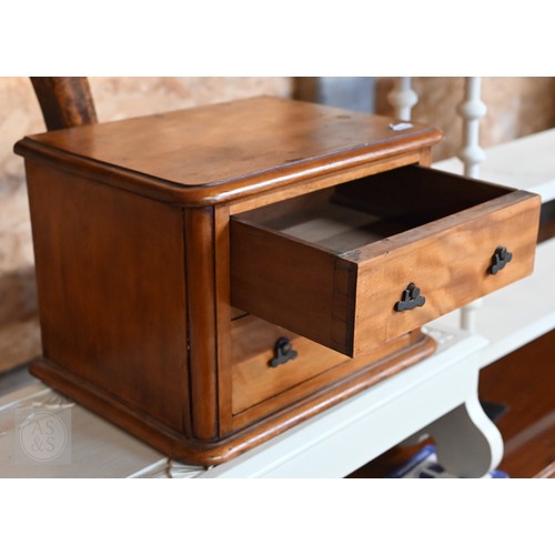 166 - A Victorian mahogany medicine cupboard with panelled door enclosing shelved interior, 40 x 14 x 62 c... 