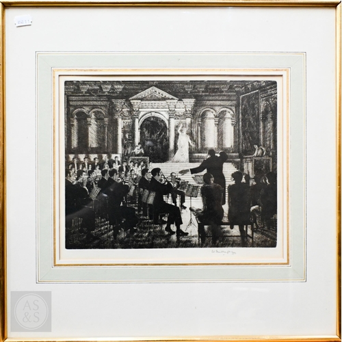 621 - Wilfred R E Fairclough (1907-96) - 'Venice - Vivaldi Juditha Triumphans, etching, pencil signed and ... 