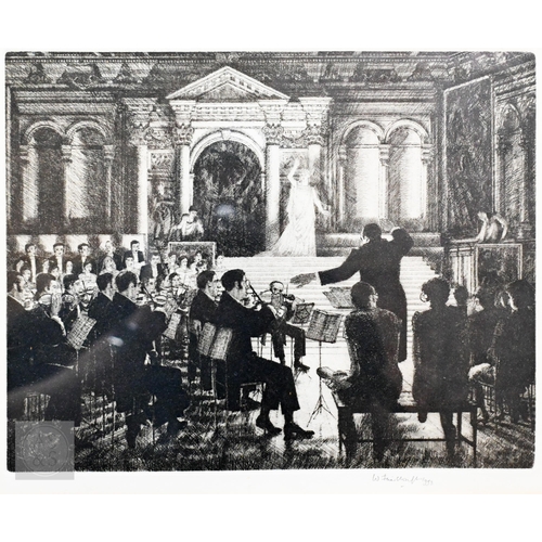 621 - Wilfred R E Fairclough (1907-96) - 'Venice - Vivaldi Juditha Triumphans, etching, pencil signed and ... 