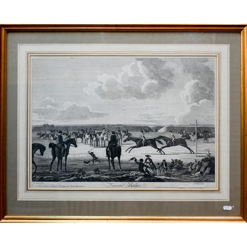 624 - After Smith/Elliott - A pair of 18th century racehorse engravings from the Newmarket series, plates ... 
