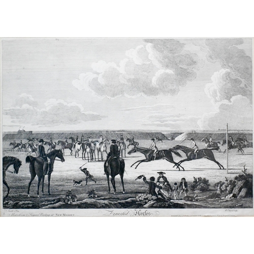 624 - After Smith/Elliott - A pair of 18th century racehorse engravings from the Newmarket series, plates ... 