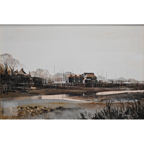 625 - Harley Crossley (1936-2013) - 'Tollard Royal', oil on canvas, signed lower left, 44 x 90 cm and 'Bir... 