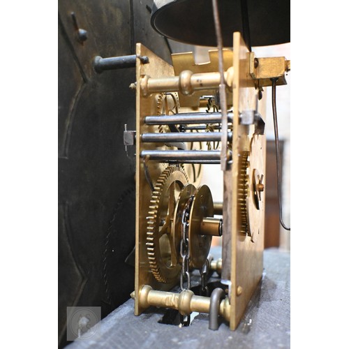 662 - Whitehurst, Derby, an 18th century oak 30 hour longcase clock, the square brass dial with roman nume... 