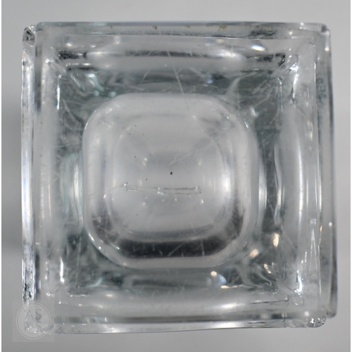 416 - Four Daum (France) heavy glass bowls and a Crystal d'Arques vase (5)