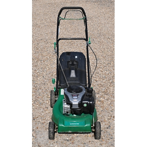 10 - A Gardenline GPMXSZ461 petrol lawn mower, c/with grass box and instructions, little used