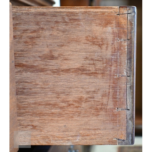 198 - A 19th century mahogany chest of two short over four long drawers (a/f) 118 cm w x 55 cm d x 134 cm ... 