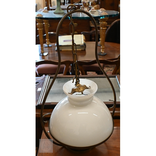 390 - Three hall ceiling light fittings