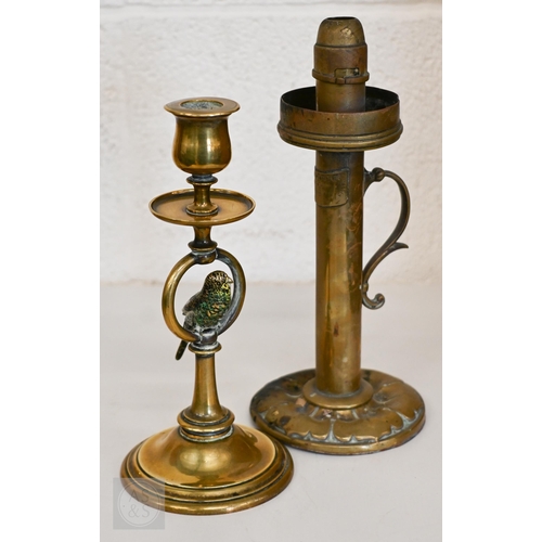 397 - Twenty four various Victorian brass candlesticks - mostly pairs (box)