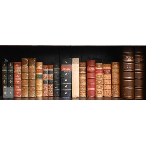 542 - A quantity of 19th century and later leather bound and other vols - poetry and literature, art and a... 