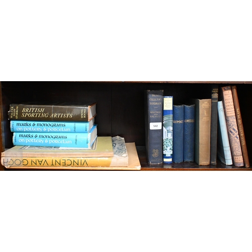 542 - A quantity of 19th century and later leather bound and other vols - poetry and literature, art and a... 