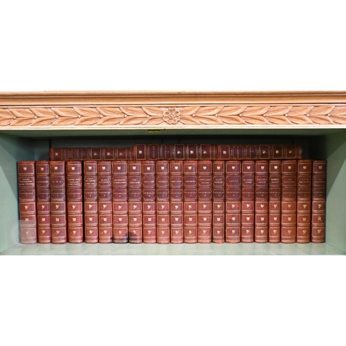 548 - Whyte-Melville, G J - works on 24 vols, gilt dec red calf 1898-1902, 8vo