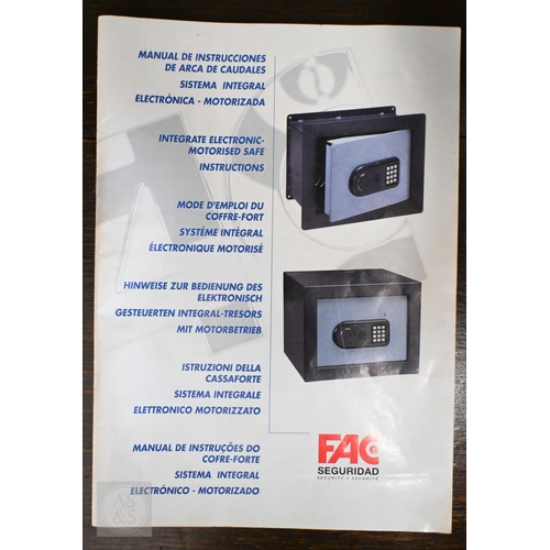 559 - An FAC digital safe (key in office), 29 x 37 x 35 cm