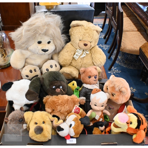564 - #A box of soft toy animals