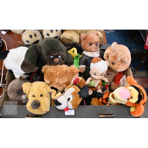 564 - #A box of soft toy animals