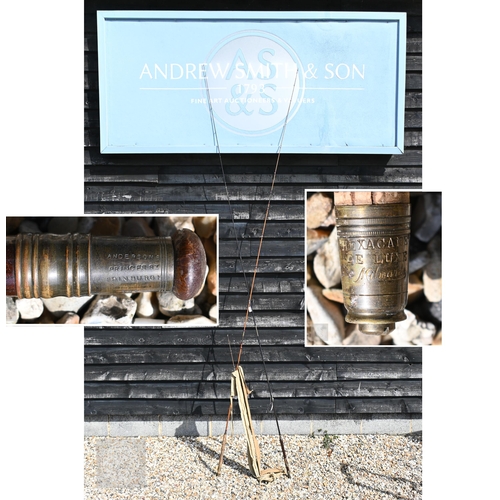 383 - #A vintage Milwards 'Flexicane' 4 piece split cane fly rod to/w an Anderson's 'The Dunfeld' rod (2)