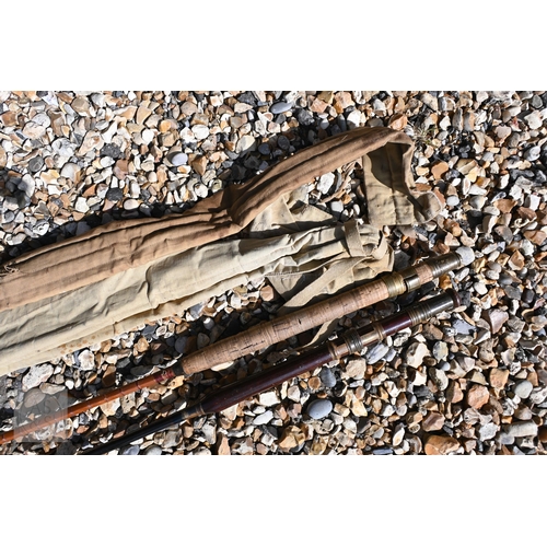 383 - #A vintage Milwards 'Flexicane' 4 piece split cane fly rod to/w an Anderson's 'The Dunfeld' rod (2)