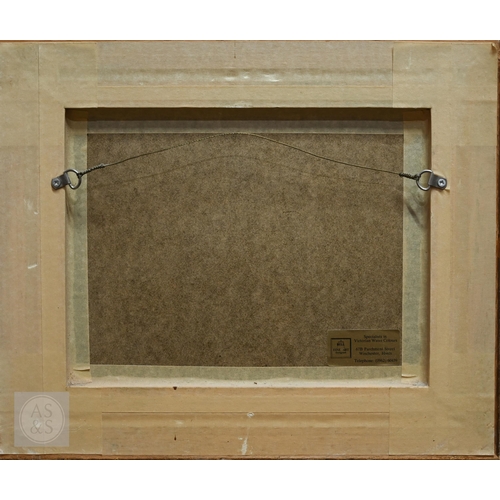 401 - Louis Robbe (1806-87) - Sheep in a barn interior, oil on board, signed lower right, 23 x 29 cm, 37 x... 