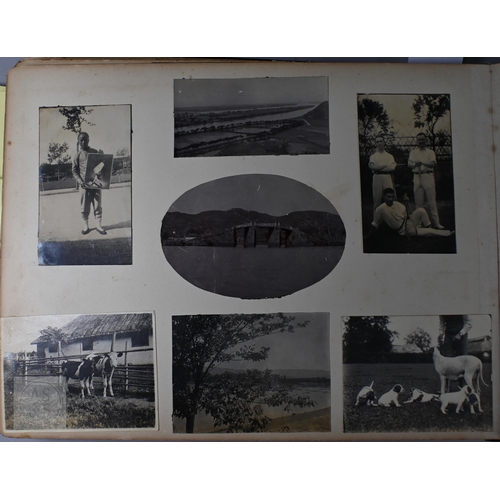715 - An early 20th century Anglo-Chinese Shanghai photograph album, images within record the  Chang-Hai /... 