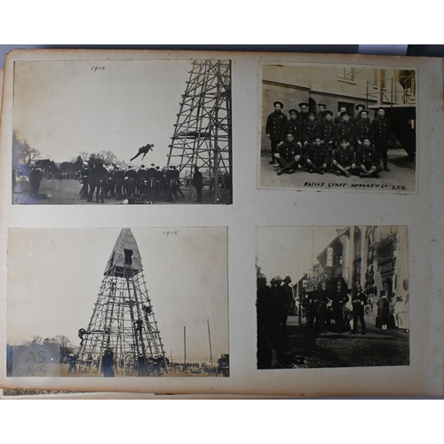 715 - An early 20th century Anglo-Chinese Shanghai photograph album, images within record the  Chang-Hai /... 