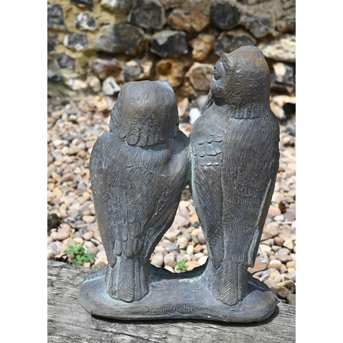 10 - Double 'wally bird' sculpture, 31 x 23 cm