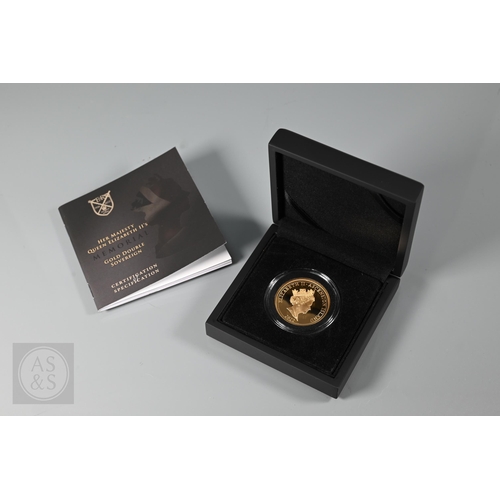 249 - A Queen Elizabeth II Memorial gold double sovereign, 2022, 32mm, 16g, Ascension Island, edition of 9... 