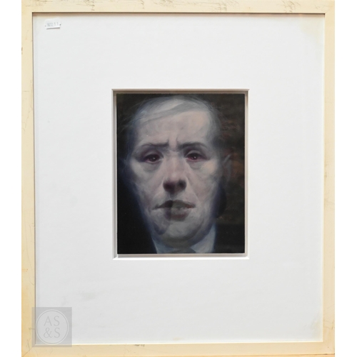 430 - Ken Currie (b 1960) - 'Study (Encounter II)', oil on panel, signed to reverse, 25 x 20 cm Flowers Ea...