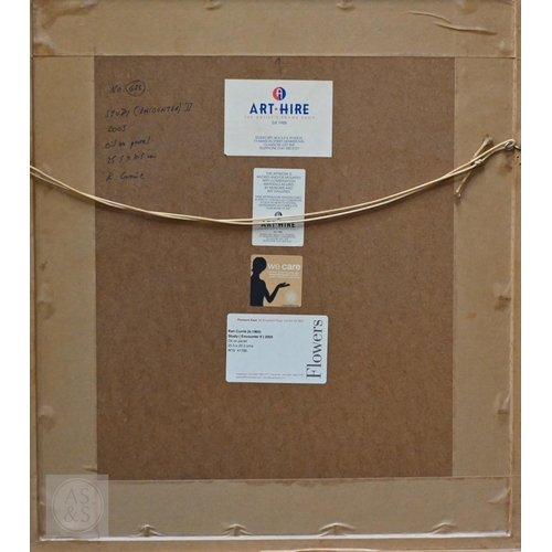 430 - Ken Currie (b 1960) - 'Study (Encounter II)', oil on panel, signed to reverse, 25 x 20 cm Flowers Ea... 