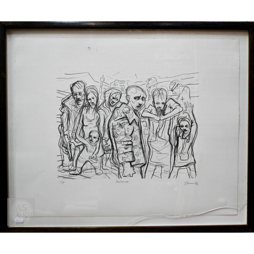 319 - Peter Howson (b 1958) - 'Roadside', pp lithograph, pencil signed lower right, 1994, 51 x 63 cm, blin... 