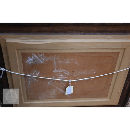 329 - E Steele - A pair of still life studies with fruit and flowers, oil on board, signed, 28 x 29 cm (2)