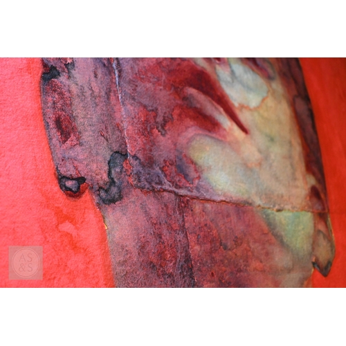 650A - Graham Dean (b 1951) - 'Rise', watercolour on handmade Indian paper, 1999, 196 x 123 cm&nbsp;ARR may... 