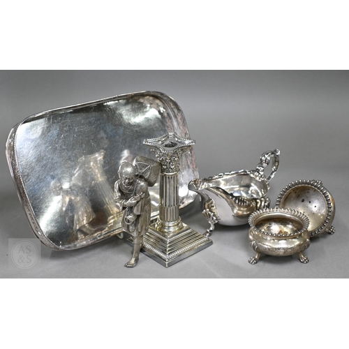 10 - A Victorian Elkington & Co electroplated four-piece tea/coffee service, to/w various other vinta... 