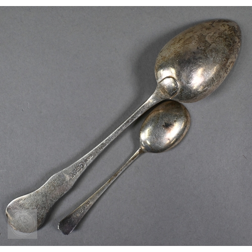 35 - A Victorian Scottish King's pattern (variant) silver tablespoon, J & W Mitchell, Glasgow 1842, t... 