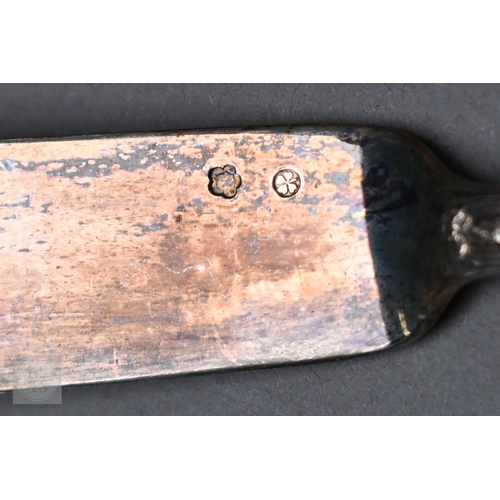 43 - An antique cased set of six each Austro-Hungarian .800 grade fish knives and forks, 23oz little used... 