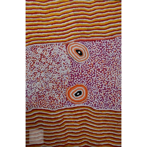 601 - Lucy Loomoo Nungurrayi (Australian, b. 1935) - 'Nyunturru Lucy's Country', 2003, acrylic on linen ca... 