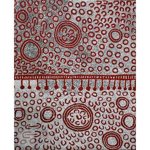 602 - Yinarupa Nangala Gibson (Australian, b. 1955) - 'Women's Dreaming', 2011, acrylic on linen canvas c/... 