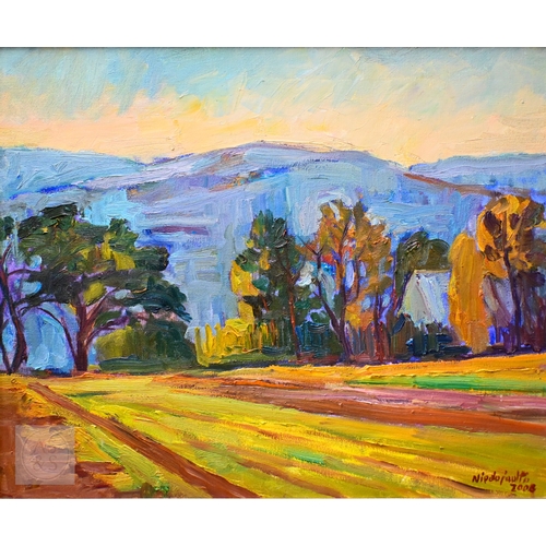 603 - Marek Niedjadlo (Polish, b. 1954) - 'Autumn Sun', oil on canvas, signed lower right and dated 2008, ... 
