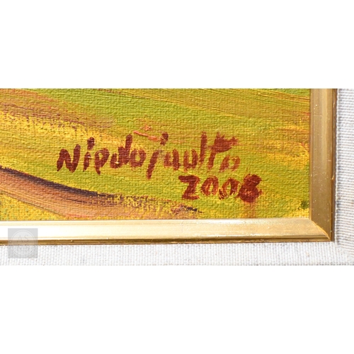 603 - Marek Niedjadlo (Polish, b. 1954) - 'Autumn Sun', oil on canvas, signed lower right and dated 2008, ... 