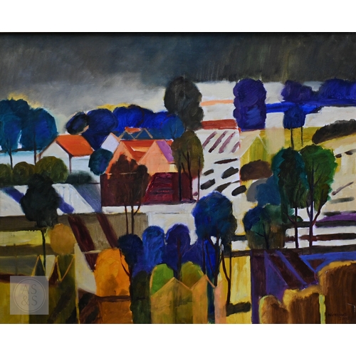 604 - Marek Niedjadlo (Polish, b. 1954) - 'Autumn Day' oil on canvas, 89 x 110 cm, inscribed verso