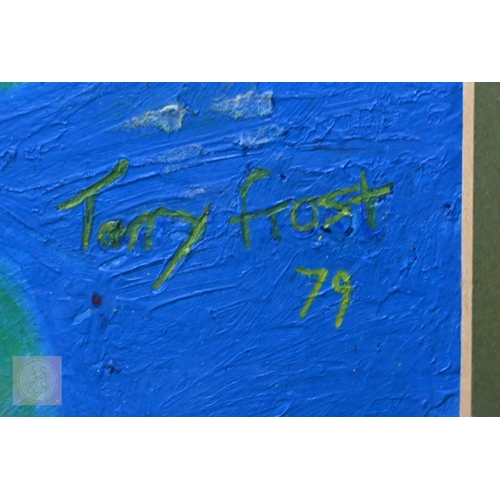 613 - Terry Frost (British, 1915-2003) - 'Three for Ronda', oil on board, signed and dated '79 lower right... 
