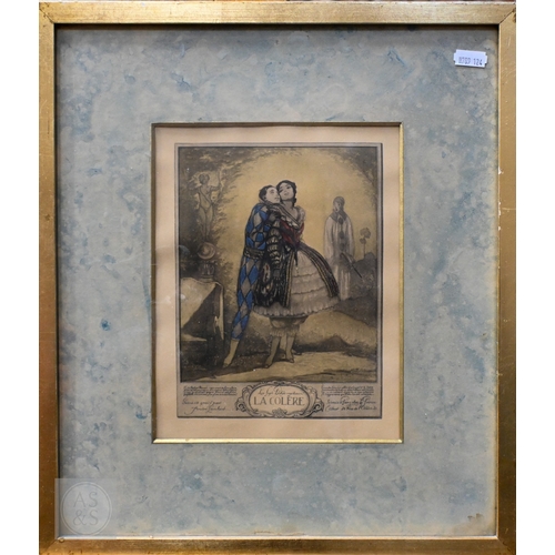 640 - André Lambert - A set of eight lithographs - 'Les Sept Peches Capitaux', including L'Avarice, L'Orgu... 