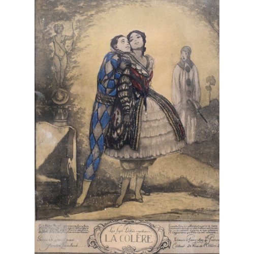 640 - André Lambert - A set of eight lithographs - 'Les Sept Peches Capitaux', including L'Avarice, L'Orgu... 